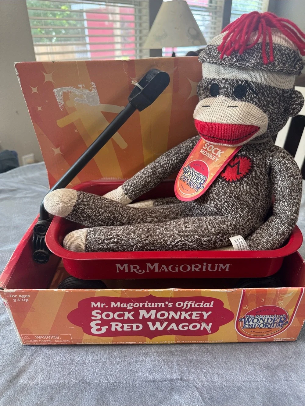 Mr. Magorium's‎ Wonder Emporium Sock Monkey Red Wagon Rare In Original Box Toys